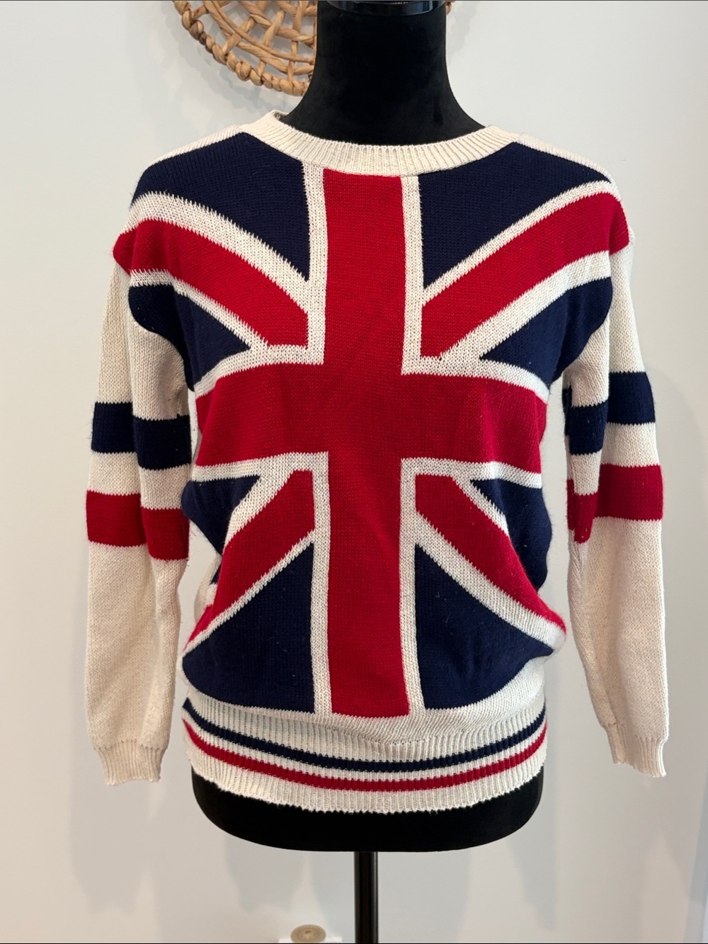 Vintage Union Jack Knit Sweater